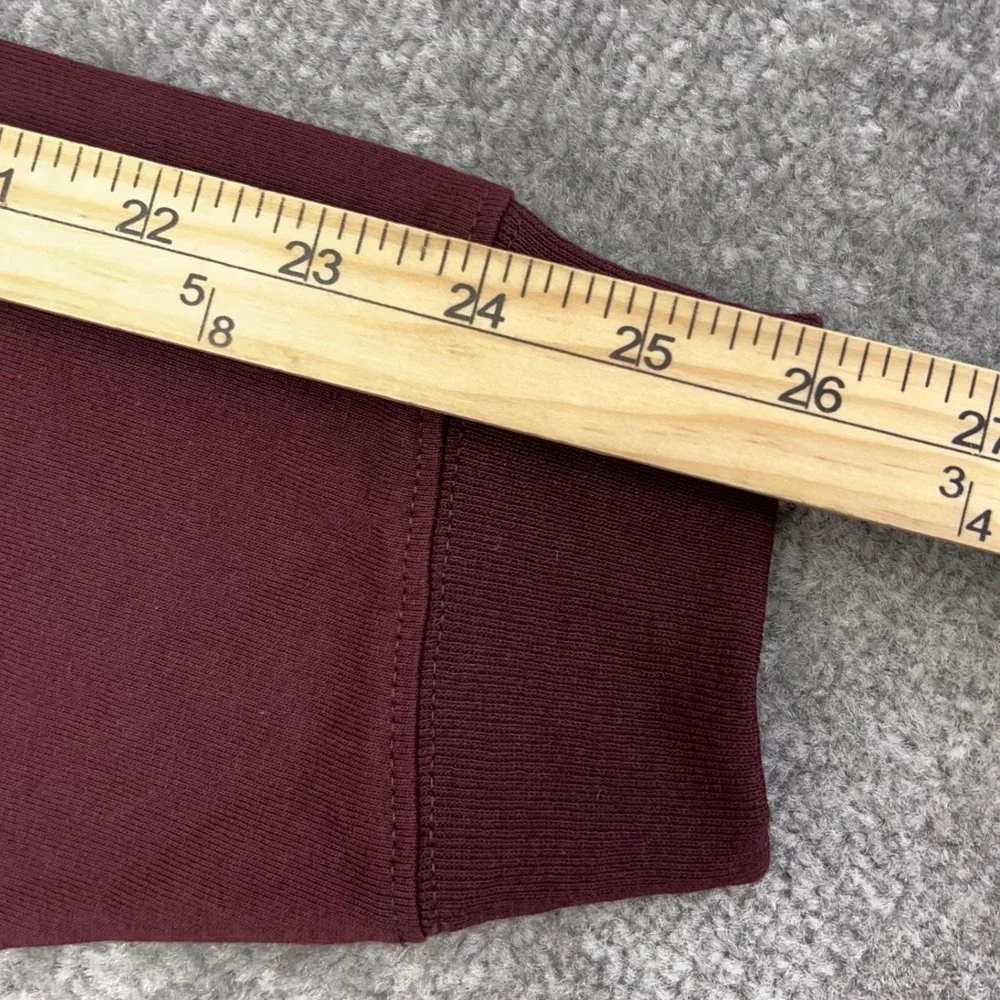 CARHARTT Men's Large Pocket T-Shirt Loose Fit Long Sleeve Maroon Workwear NWT